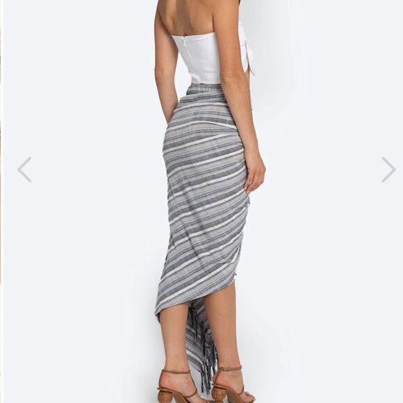 NWT Just Be Queen Tulum Skirt Blue Multi Medium - Picture 6 of 16